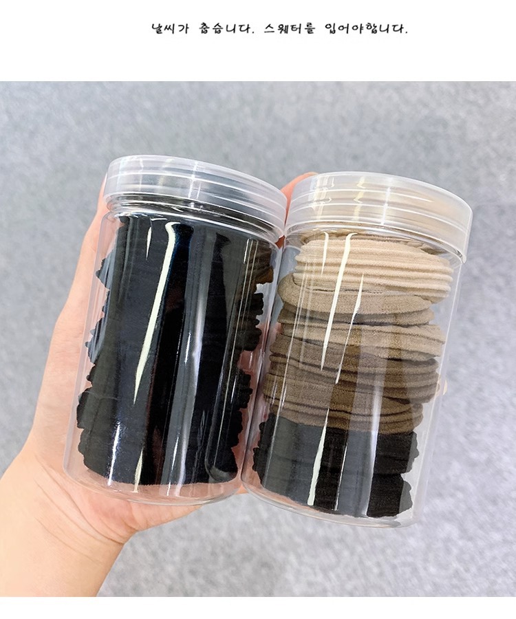 皮筋女扎头绳橡皮筋发圈加粗高弹力耐用学生黑色发绳皮套成人头饰详情8