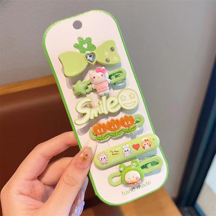 夏季优能新款彩色多巴胺儿童发夹女童发饰可爱卡通发卡网红头饰详情10