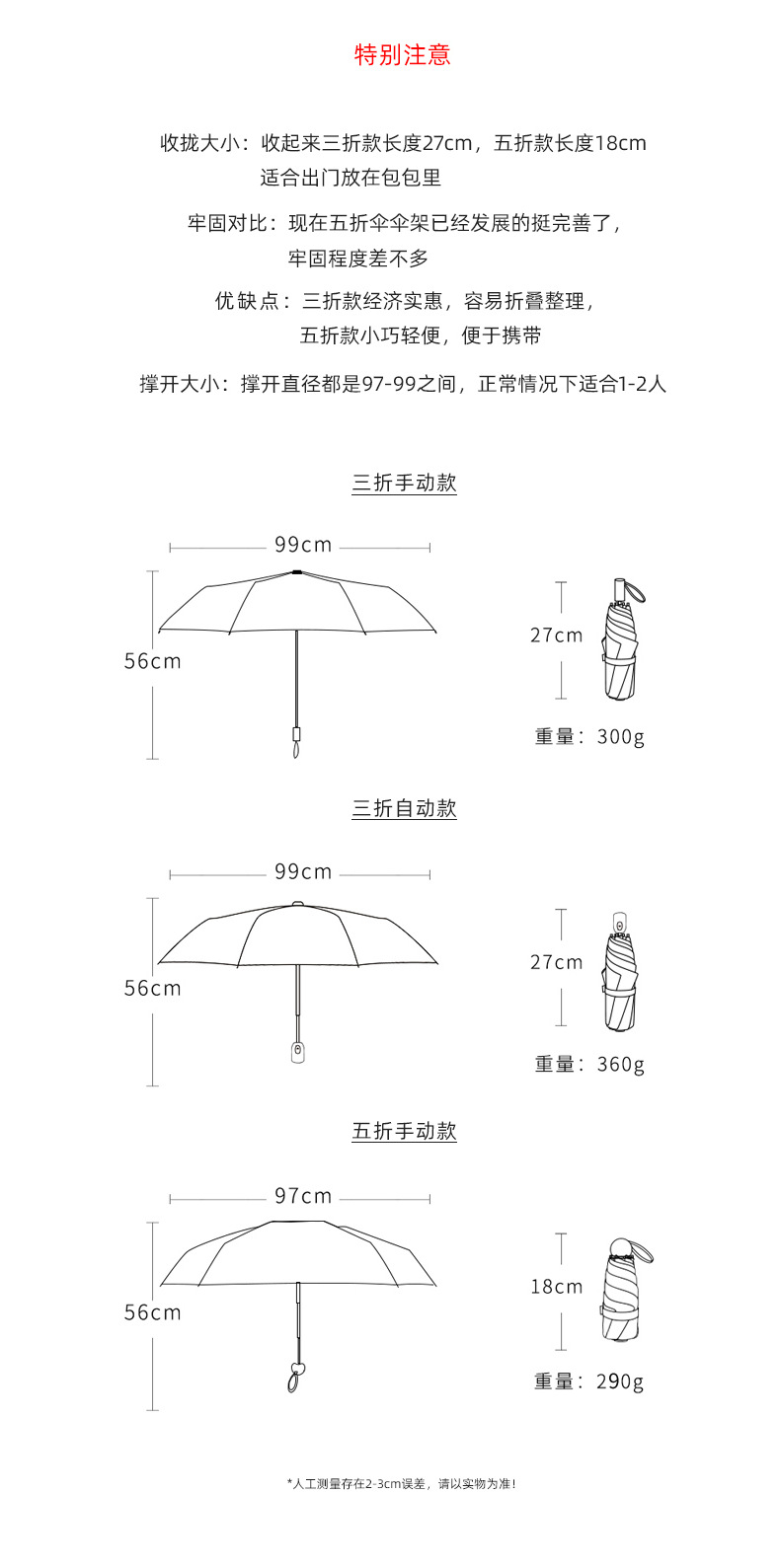三折太阳伞粉色小花防风实木手柄黑胶遮阳伞印定logo雨伞广告伞详情21