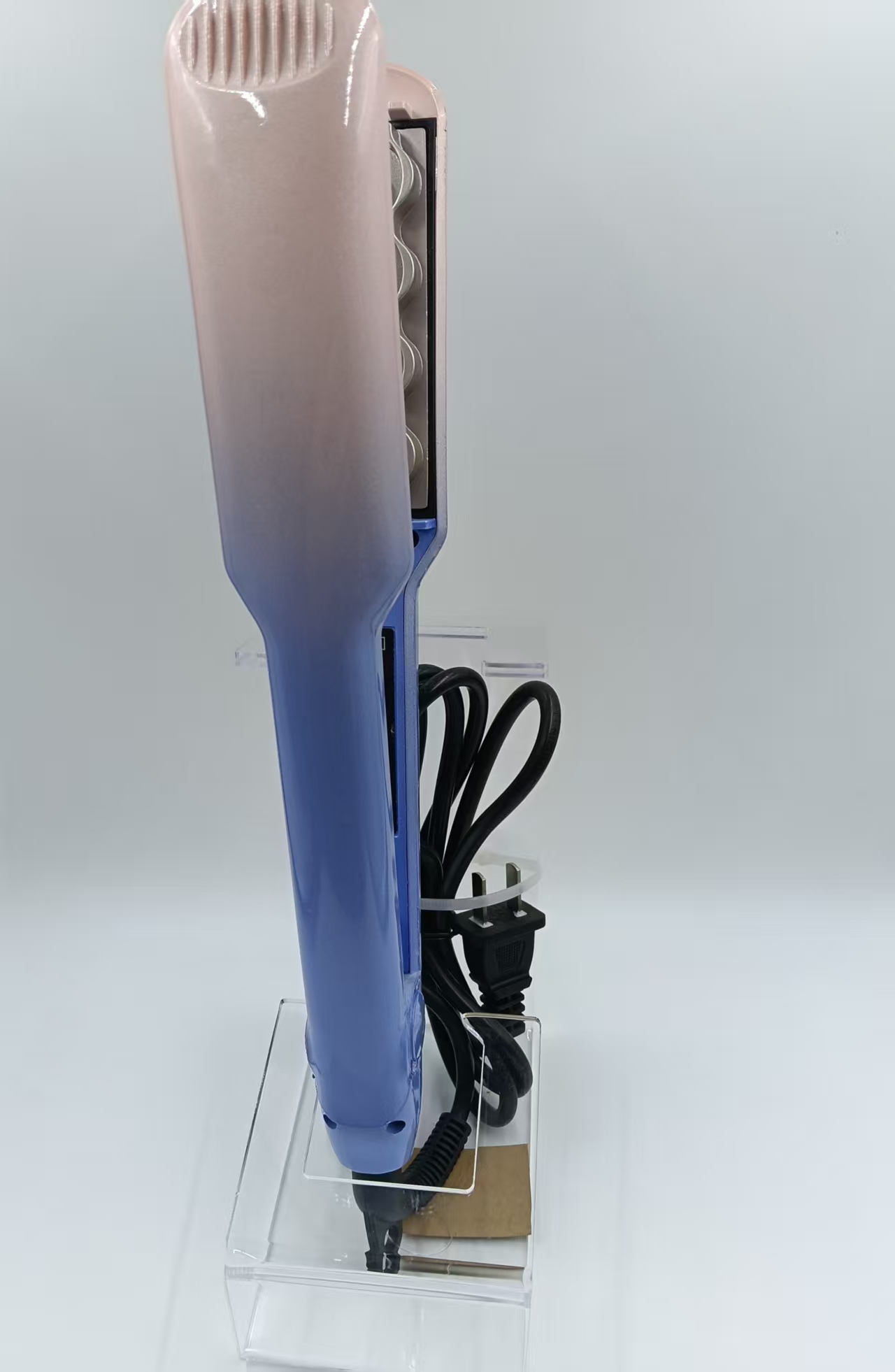 渐变色蛋卷头卷发器负离子护发泡面卷懒人直卷两用夹板跨境外贸款详情1