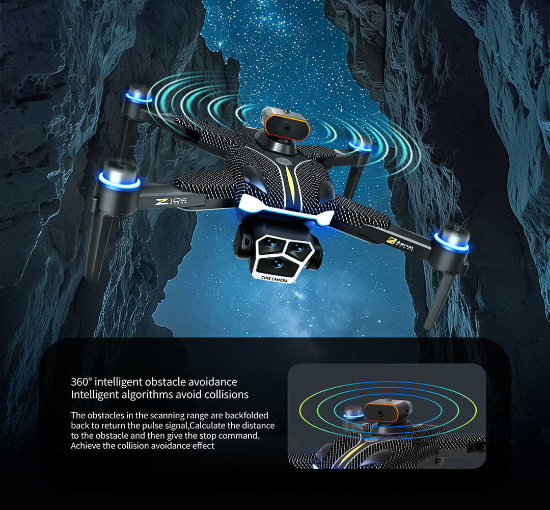 Z104 drone GPS return high-definition aerial photography aircraft with screen remote control obstacle avoidance, electrically adjustable remote control aircraft toy pic 19