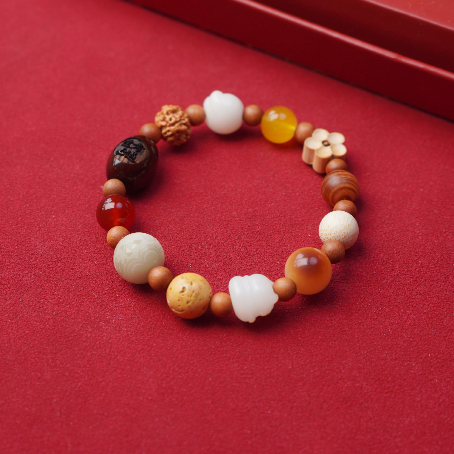 18 semillas tobo cuentas pulsera 18 rosarios luna bodhi estilo nacional juego de texto vintage mano mujer pinchazos accesorios pic 2