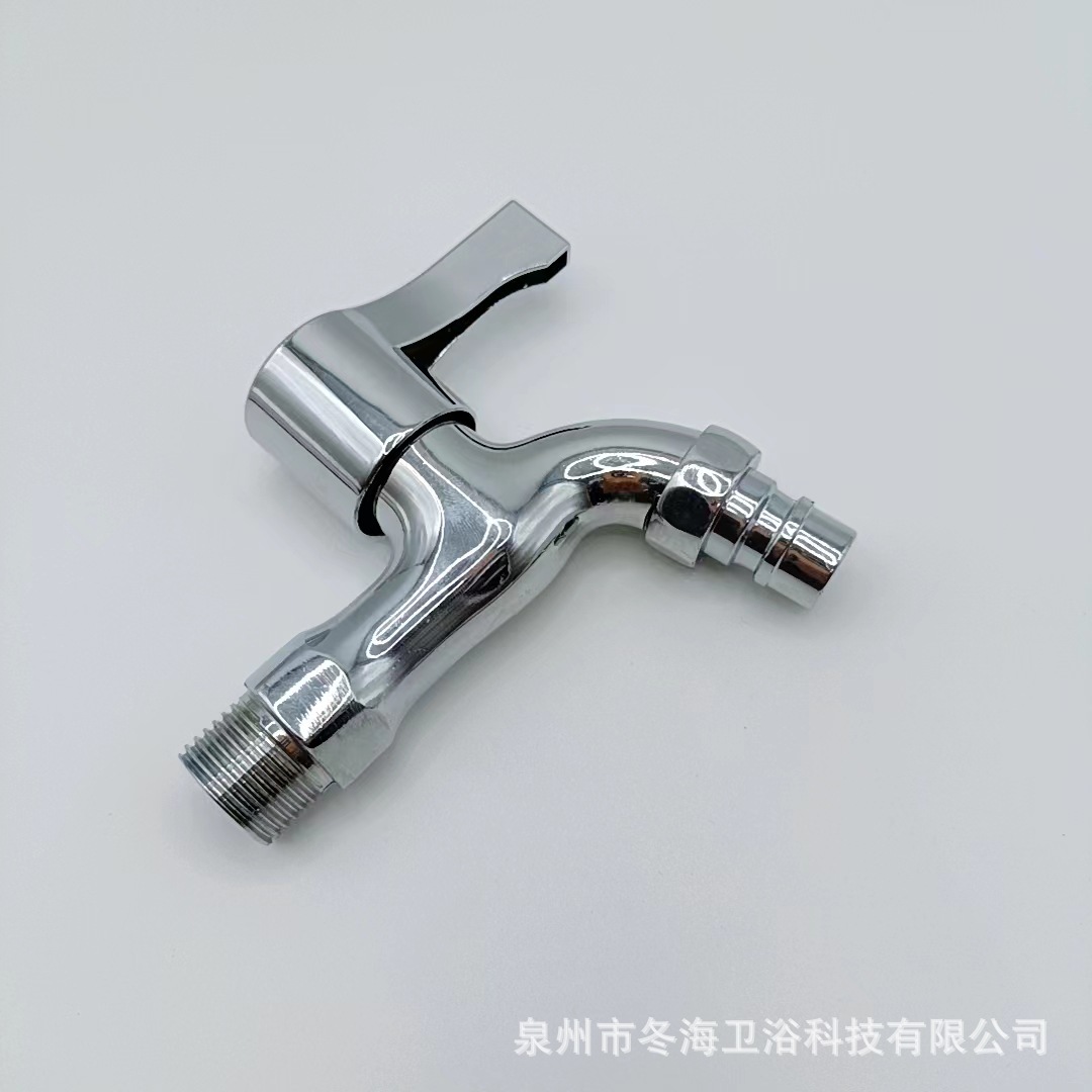 厂家直供外贸跨境款电镀工程款洗手盆拖布池洗衣机快开单冷水龙头详情13