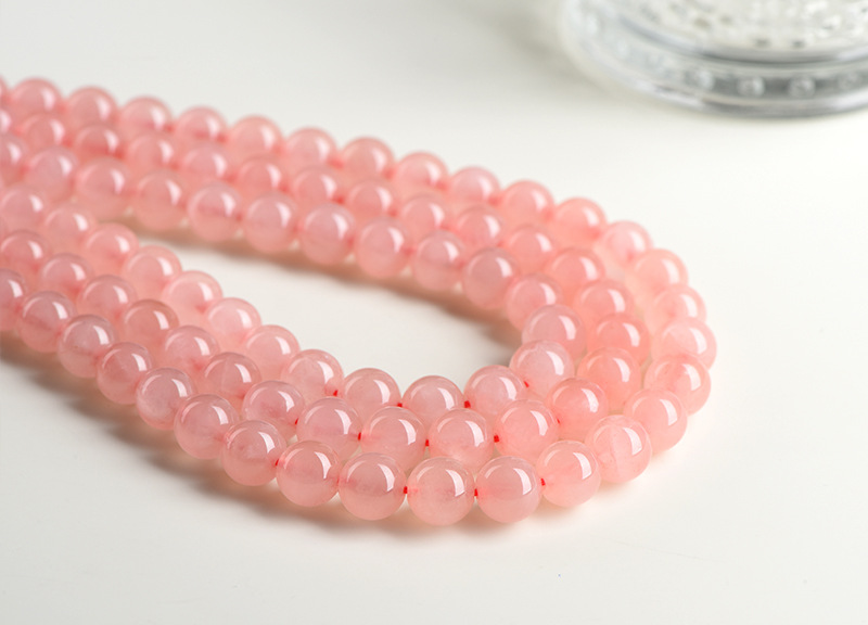 Jiuya Crystal natural rose crystal loose beads Round beads Lotus crystal semi-finished DIY jewelry accessories wholesale pic 13