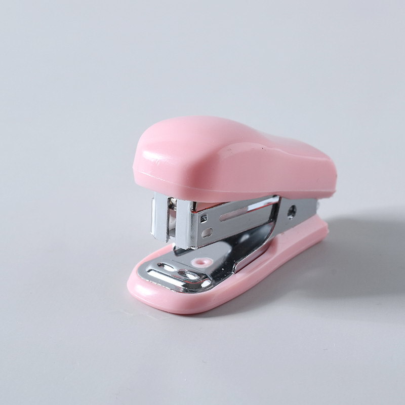 Macaron-colored No. 12 stapler, cute mini binding machine for student stationery, portable and effortless office stapler pic 9
