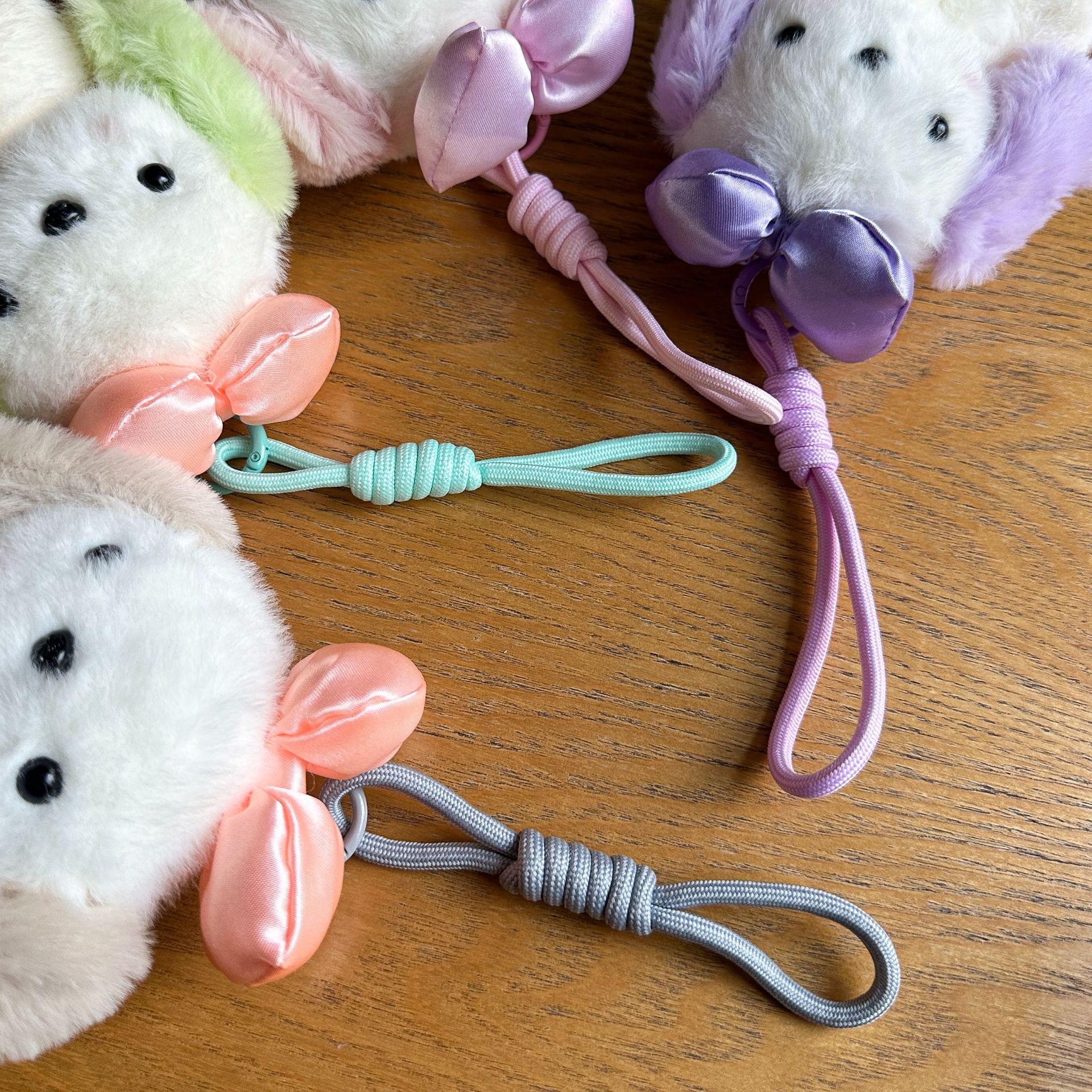 Cute and adorable bow, little dog pendant, plush toy, doll, bag, hanging decoration, keychain, doll pic 13