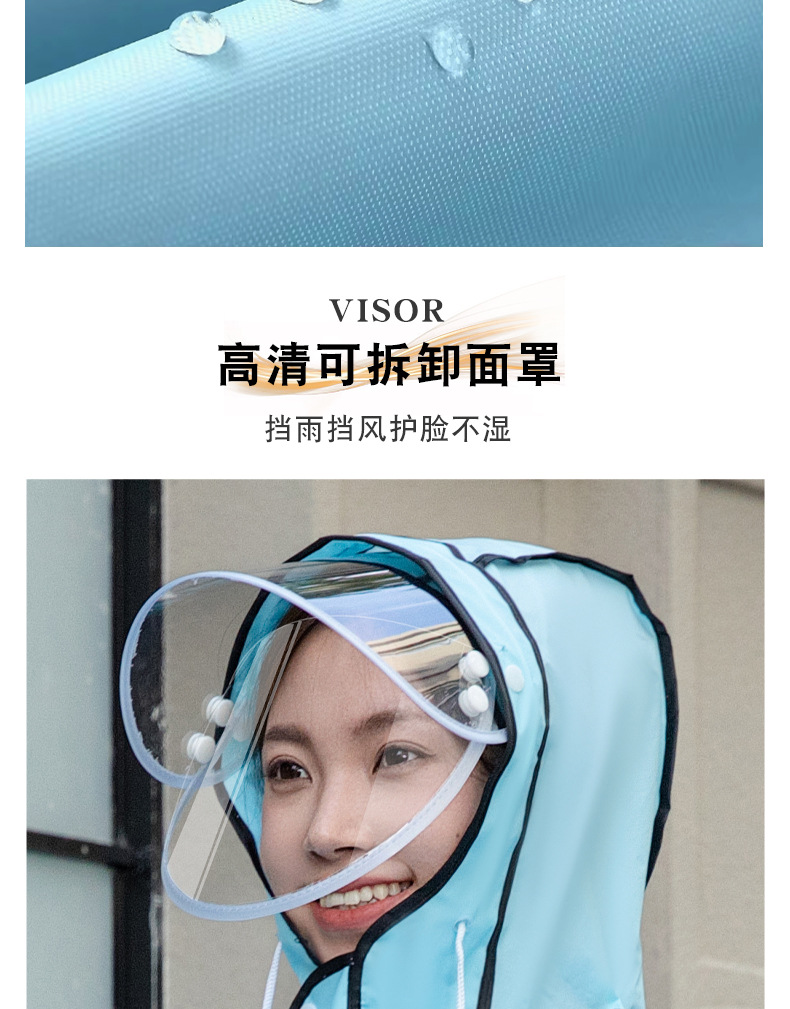 EVA雨衣长款男女单人全身防暴雨透明电动车雨披加厚加长户外雨衣详情4