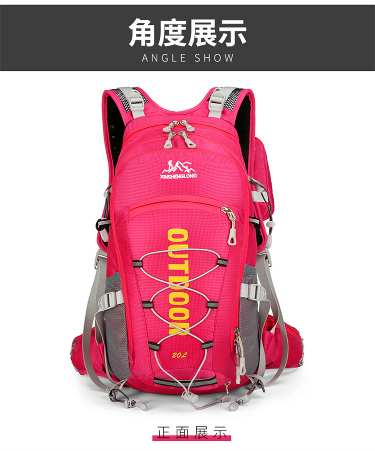 Wholesale of large-capacity portable water-resistant backpacks for outdoor travel and cycling, suspended frame travel and mountaineering bags pic 28