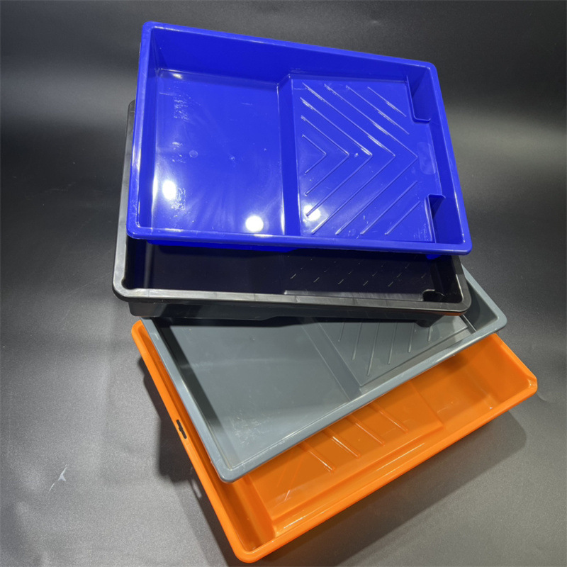 9-inch blue paint latex paint tray, thickened plastic tray, large-capacity wall painting wonder, roller painting tray pic 20