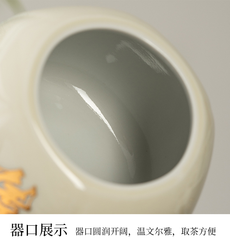传承陶瓷茶叶罐瓦罐红茶绿茶白茶密封防潮储物节日送礼礼盒包装详情10
