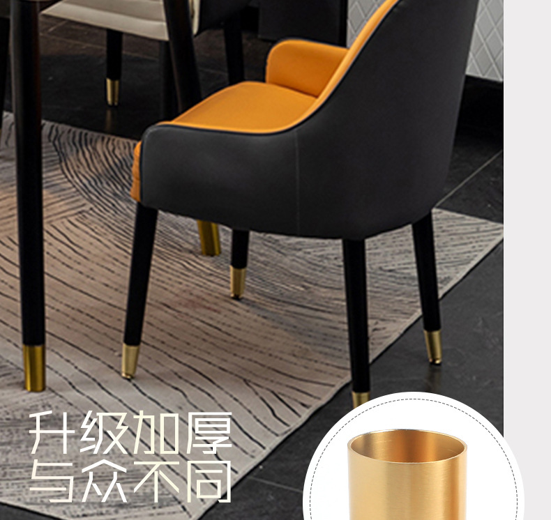 铜脚套家具纯铜新中式红木家具脚垫椅子沙发櫈护黄箍五金配件装饰详情1