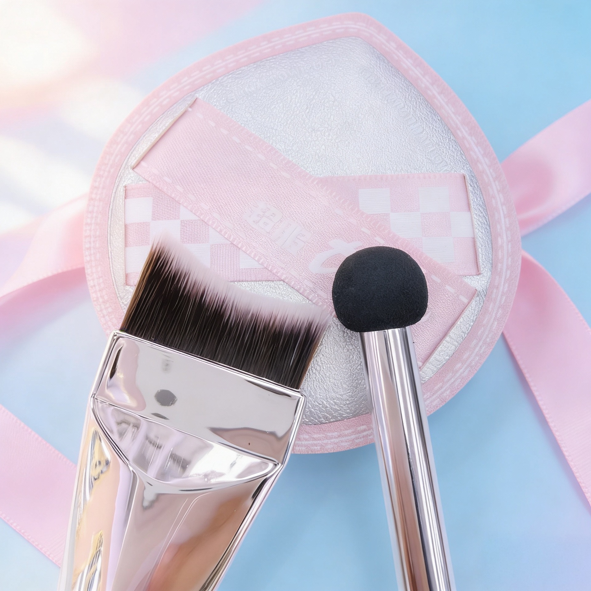 TTR卡盟粉底刷无痕不吃粉底妆棉花糖粉扑套装初学者便携干湿两用详情5