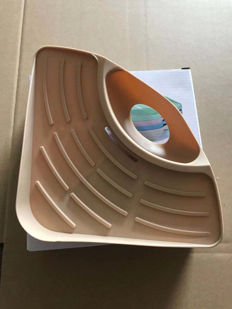 三角形厨房置物架加厚塑料水槽沥水架收纳架沥水篮整理架详情5