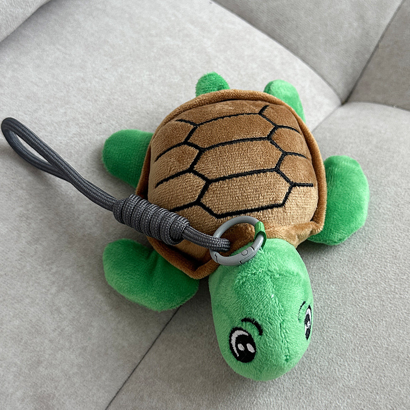 批发卡通创意乌龟毛绒玩具公仔彩色海龟小号玩偶女包包钥匙扣挂件详情10
