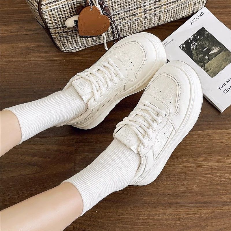 头层牛皮～真皮厚底小白鞋女鞋子百搭板鞋2025新款透气休闲运动鞋详情21