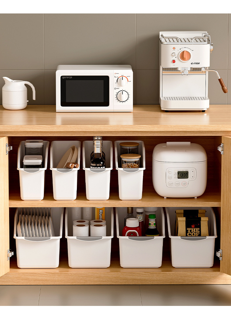 橱柜收纳盒滚轮盒厨房缝隙杂物零食调料篮抽屉式杂物分类整理筐详情18