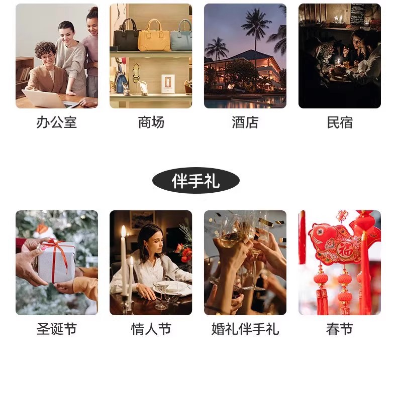 雪山冰川香薰蜡烛礼盒无烟果冻蜡烛摆件实用礼物小众高级氛围感详情17