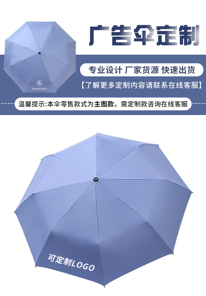 夏季新品水果伞三折折叠防晒防紫外线遮阳伞晴雨两用太阳伞广告伞详情1