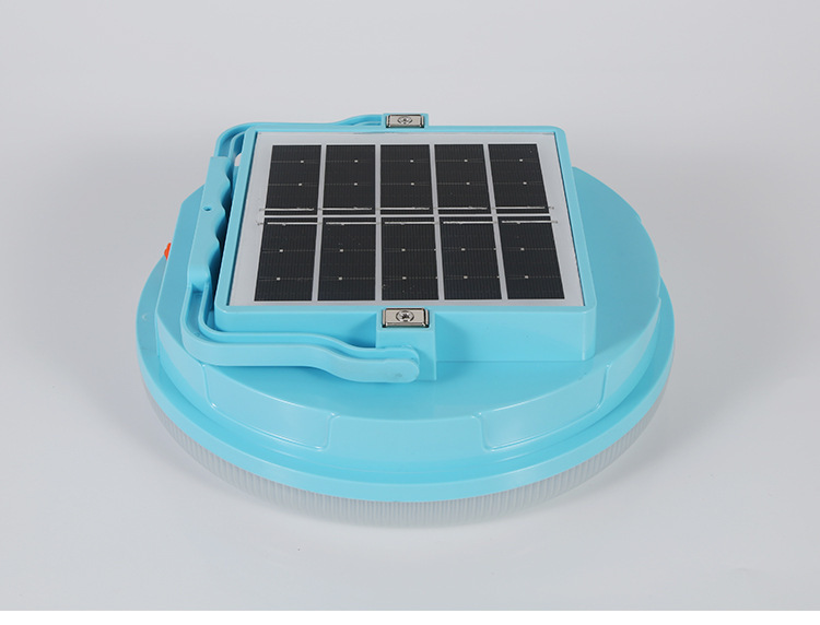 New solar-powered outdoor charging LED flying disc light, outdoor mobile garden light, emergency charging bulb in case of power failure pic 12