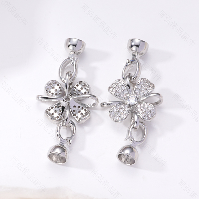 Zhuji pearl necklace buckle 8-shaped buckle, handcrafted end buckle, connecting buckle, mother-and-child buckle, sweater chain, universal buckle, DIY accessories pic 11