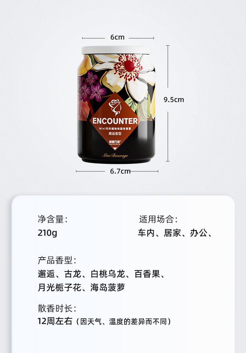 Xiangpiao Wan Jia Beverage can solid perfume Paste, long-lasting fragrance, indoor air freshener, Cola cup, fragrance perfume pic 21