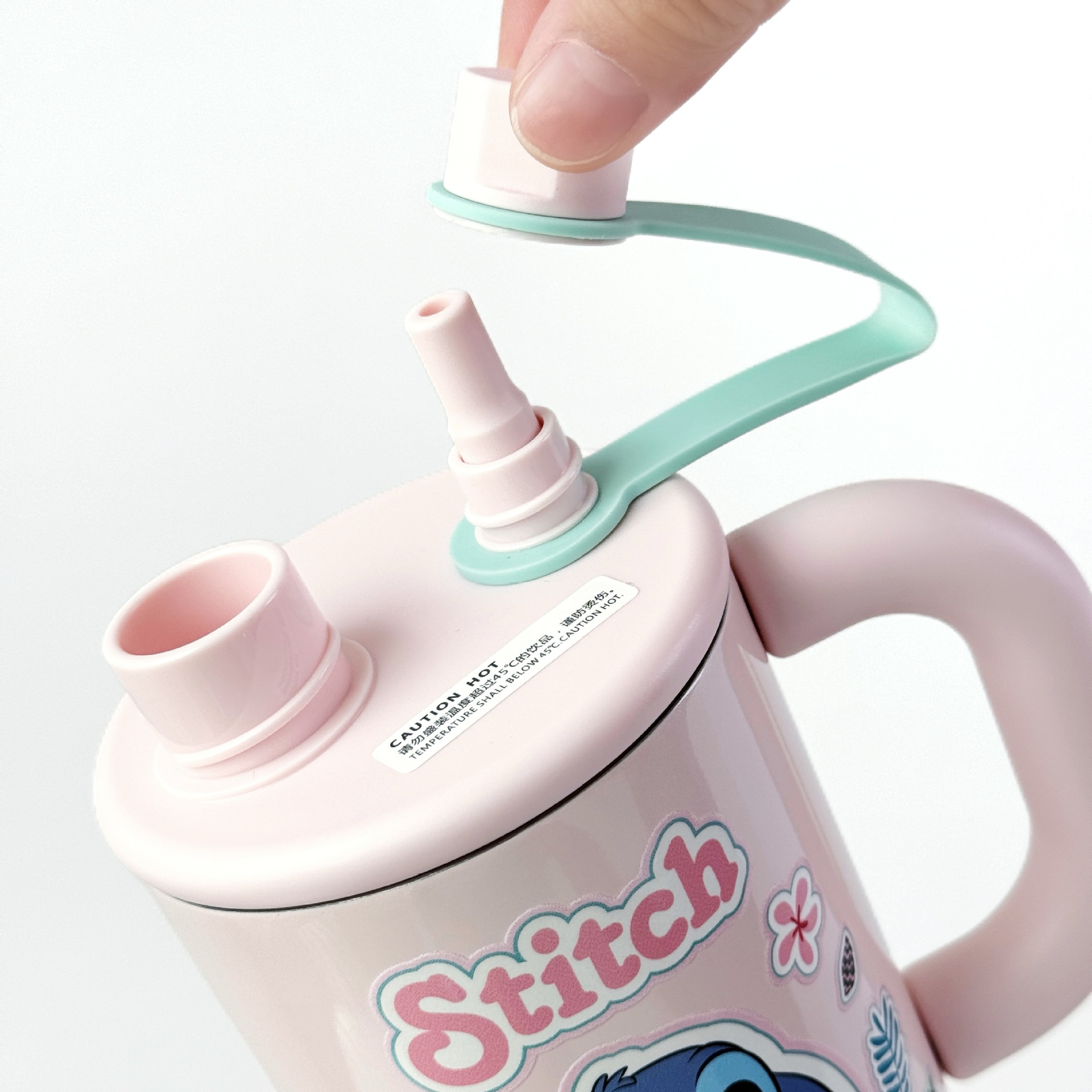 史迪仔新款2025大容量保温杯子女生高颜值可爱吸管双饮水杯联名详情13