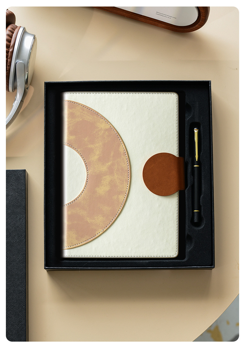 A5高档活页本笔记本本子简约商务办公记事本工作会议记录本印logo详情13