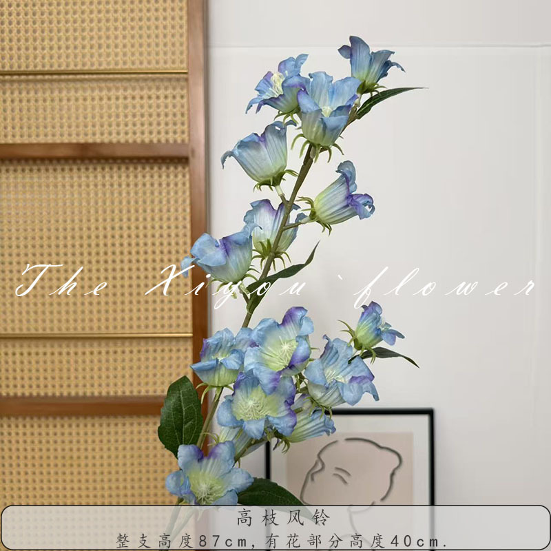 New high-branch wind chime artificial flower arrangement, home living room dining table decoration flower, wedding hall flower arrangement pic 13