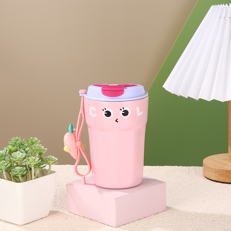 奇趣果汁杯 高颜值316不锈钢保温杯可爱咖啡杯便携手提保温保冷杯详情6