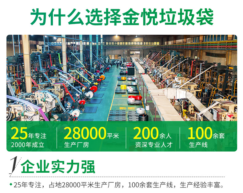 厂家批发黑色加厚大垃圾袋240L物业环卫酒店一次性大号塑料垃圾袋详情11