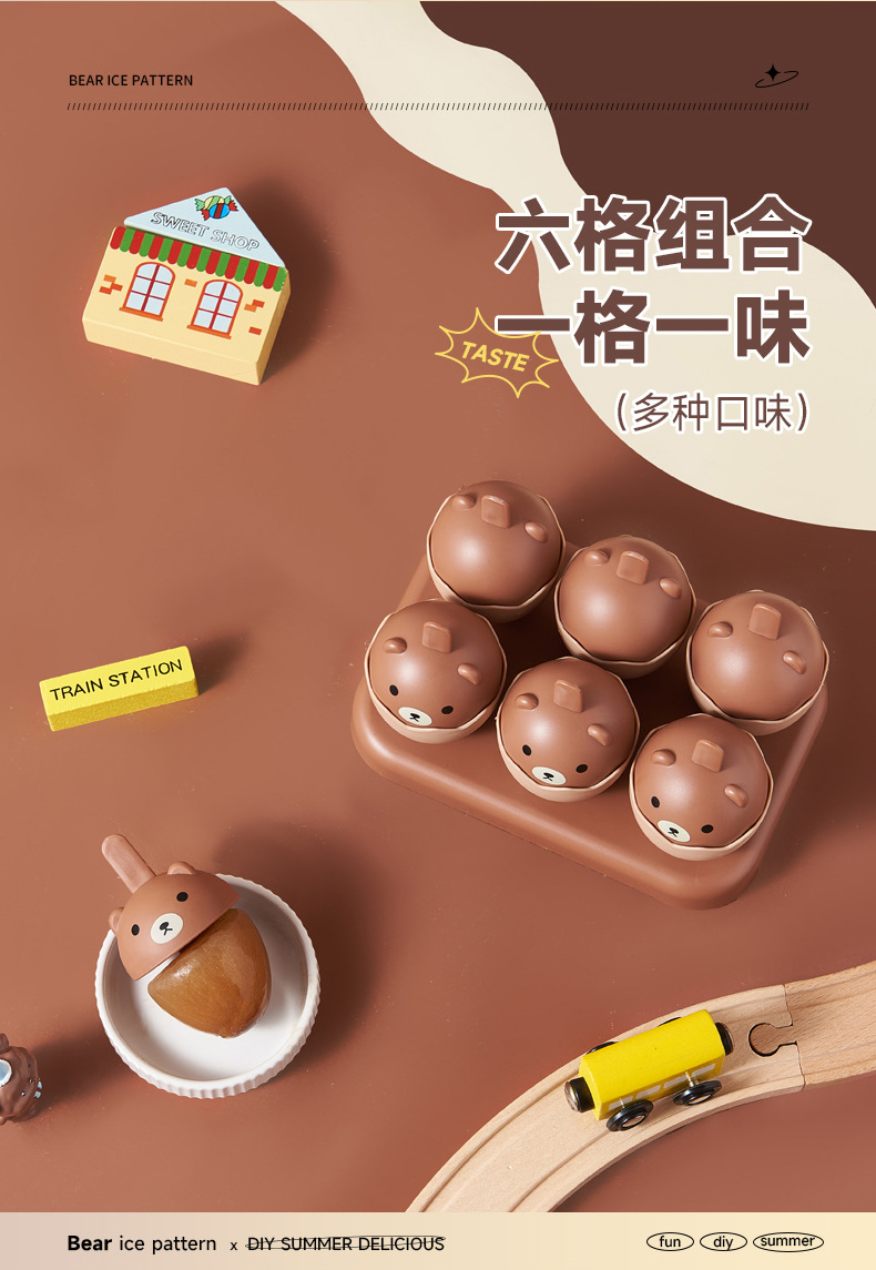 Summer creative new ice cream molds, popsicles, ice cube trays, home homemade ice cream molds for children pic 4