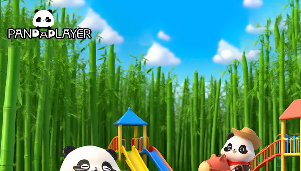 熊猫玩家乐园摆件礼物熊猫公仔桌面明盒卡通潮玩手办可爱模型动物详情2