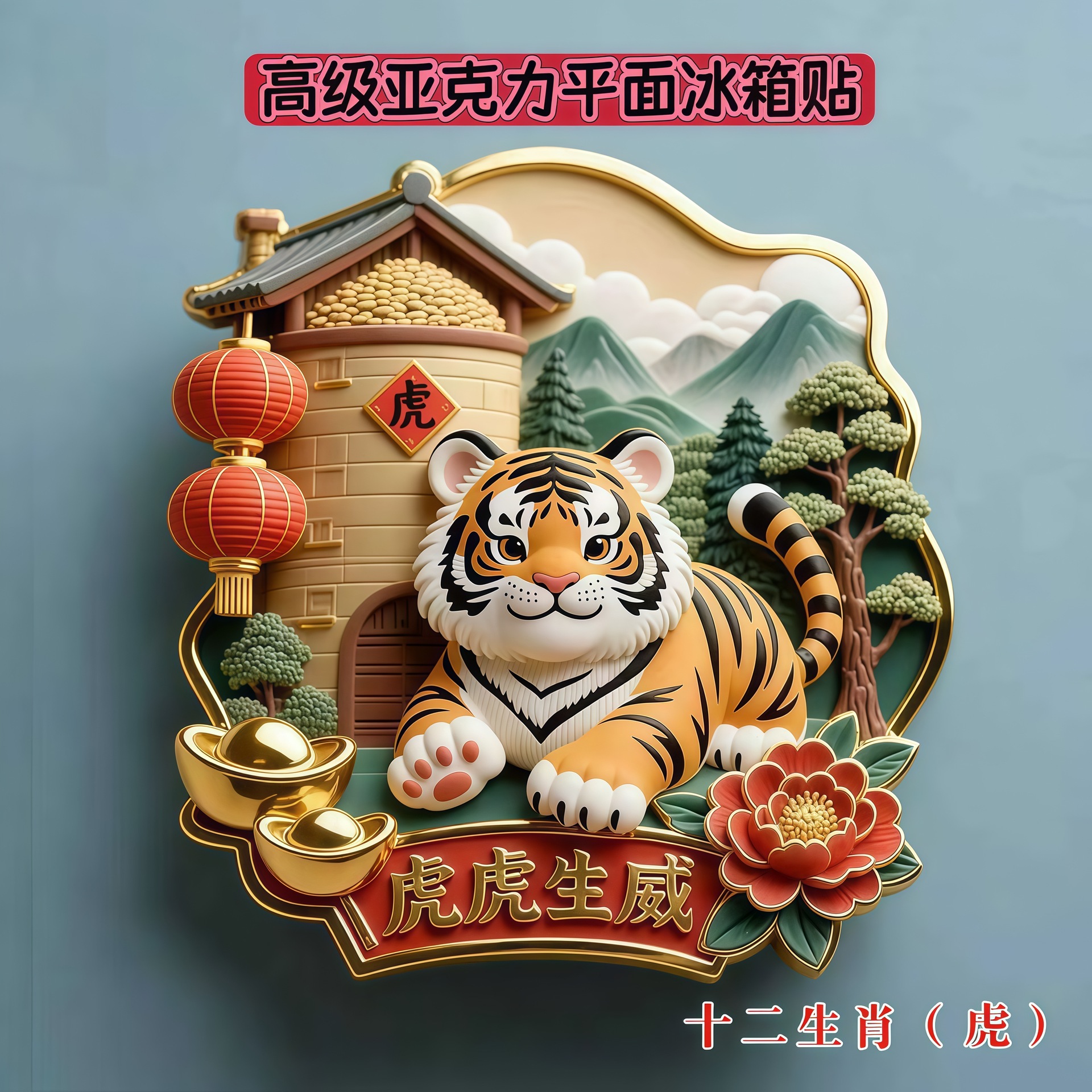 【 The Twelve Chinese Zodiac Signs 】 Fridge Magnets, cultural and creative flat fridge magnets, Chinese trend and Chinese style travel souvenirs pic 5
