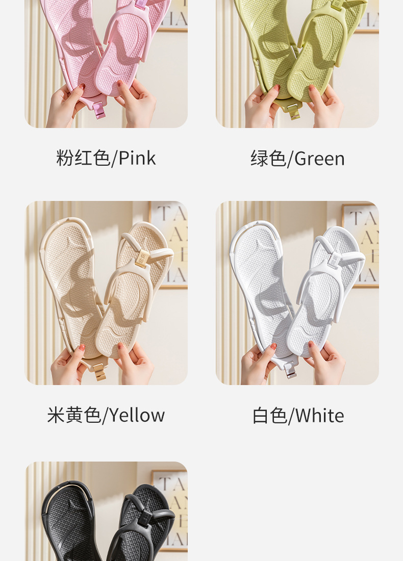 旅行便携式折叠拖鞋女新款出差专用浴室可洗澡防滑旅游沙滩凉鞋男详情12