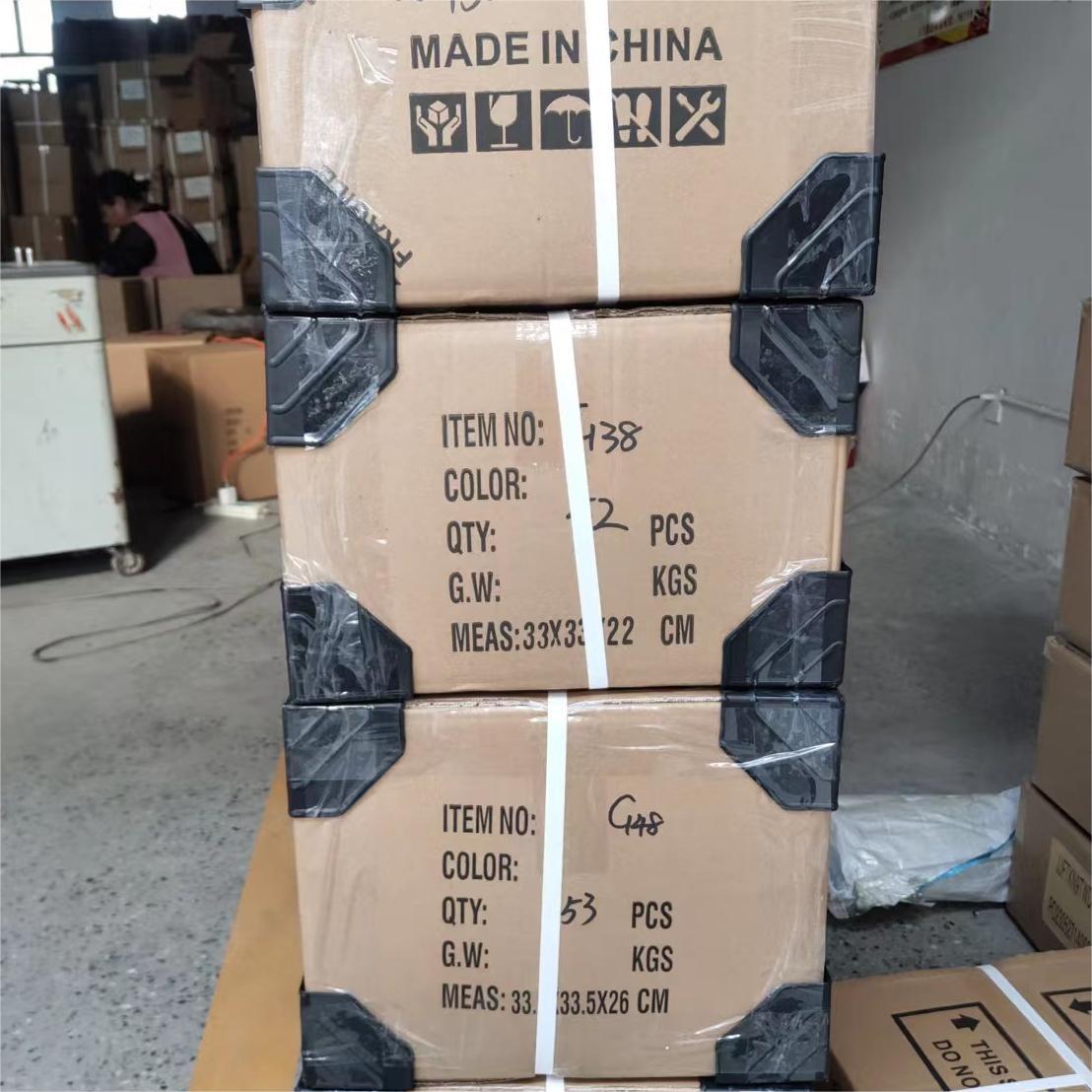 外贸透明婚礼酒店派对喷漆工艺装饰塑料深果盘金闪闪大果盘圆形详情10