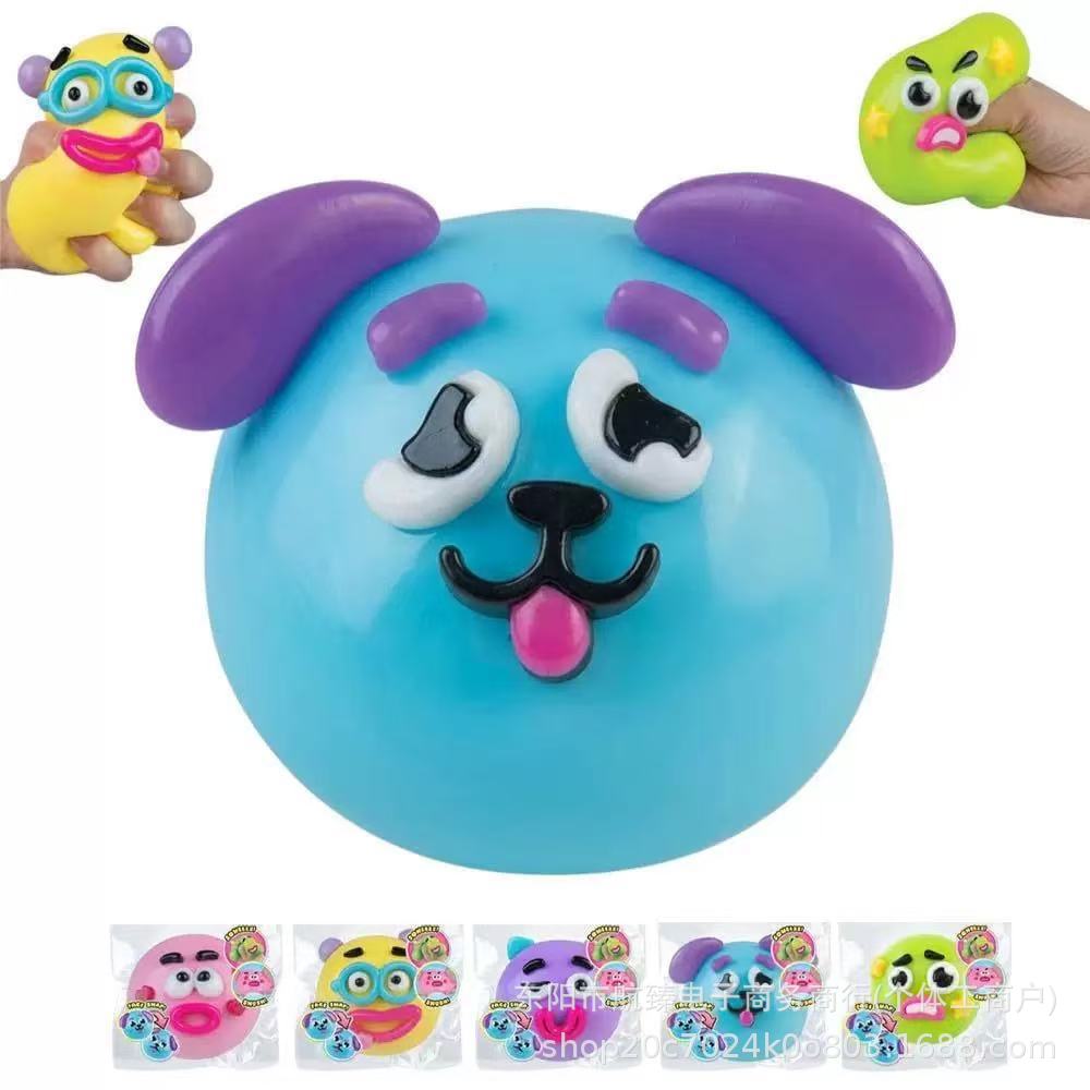 На международном рынке идей amazon.com новый Dog Face Swap Squishy dog dog быстро меняет лицо и медленно отскакивает от игрушки pic 5