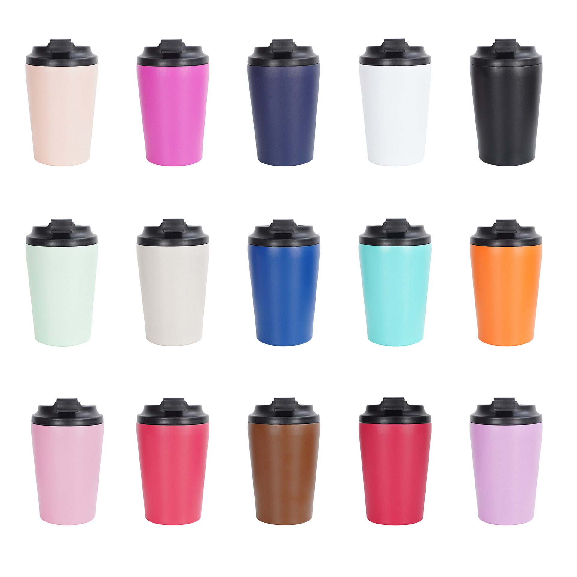 跨境304不锈钢咖啡杯 保温高颜值保温杯便携车载水杯办公室随手杯详情1