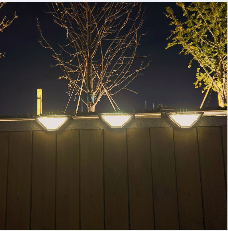 跨境太阳能三角台阶灯楼梯脚地灯庭院花园小径门廊露台氛围装饰详情12