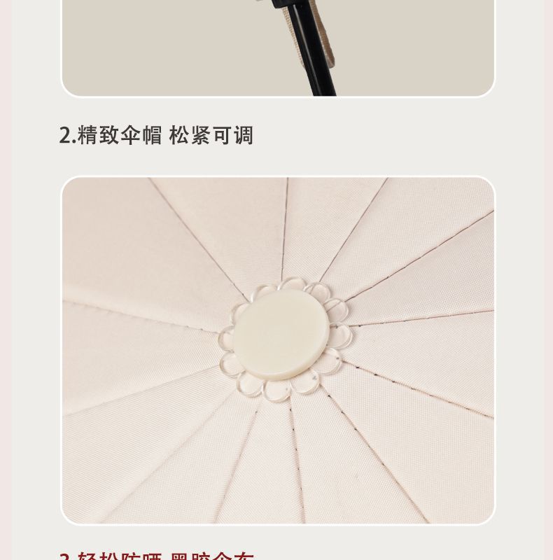 爆款折叠24骨全自动雨伞12骨双龙骨黑胶晴雨两用伞广告伞现货批发详情48