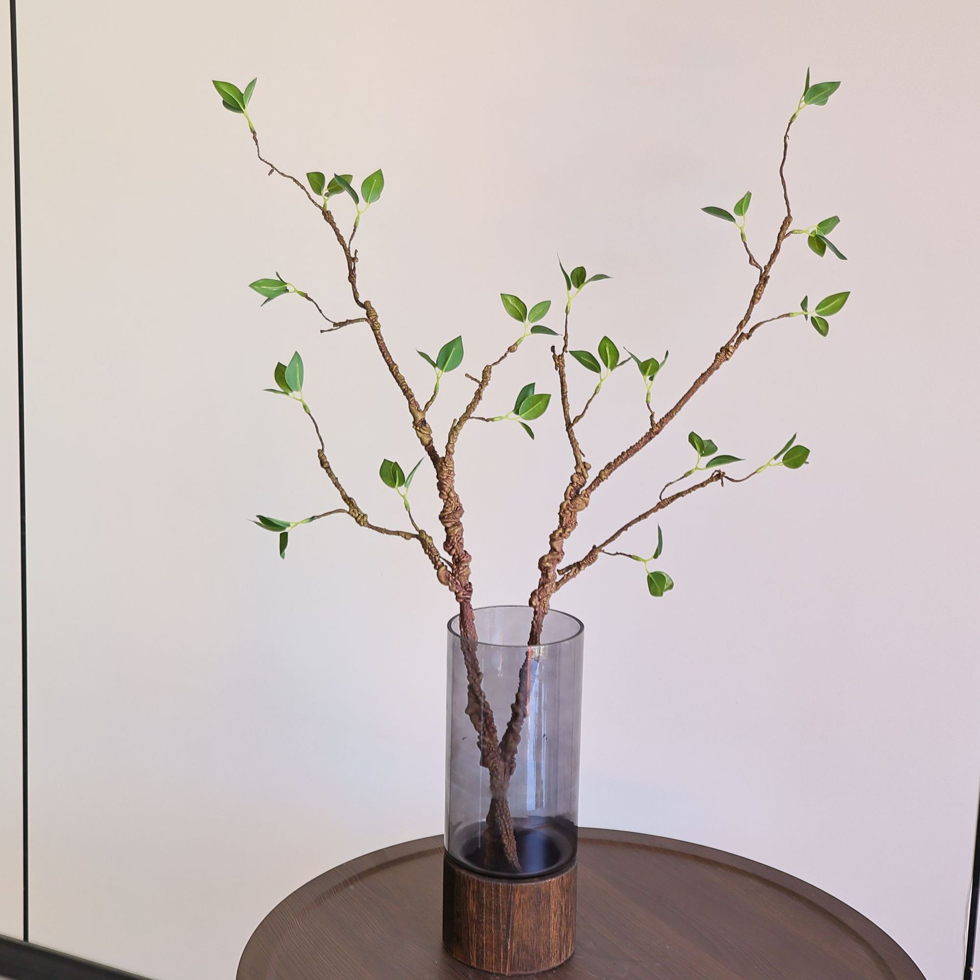 植物绿芽叶婚庆家居装饰发泡枯枝绿叶摆件插花摆设绿植高仿真花卉详情4