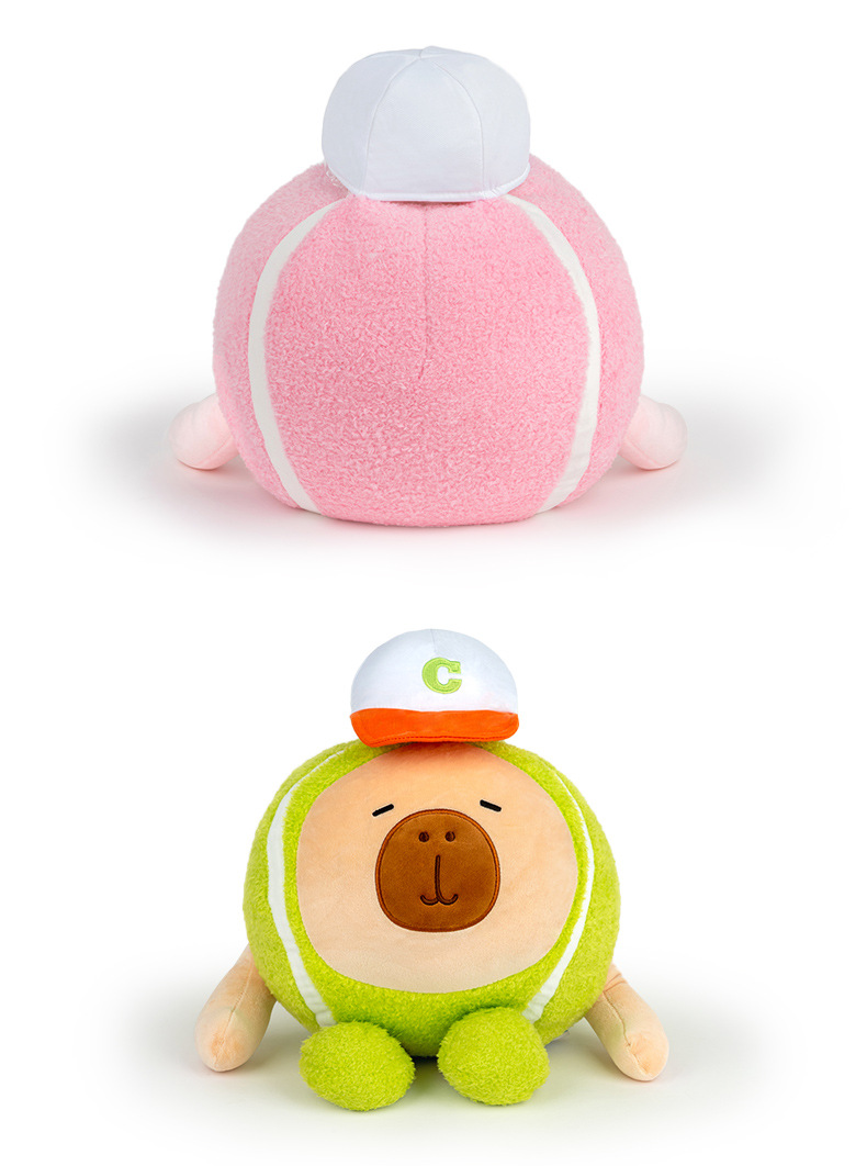 Mucho amor deporte genuino capbara chico peluche bondadoso cobayas lindo tenis muñeca de regalo garra máquina muñeca pic 7