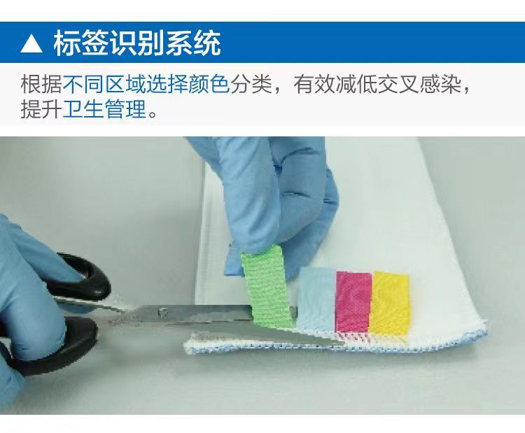 分区医用拖把专用替换布拖布头加厚毛巾尘推全棉布套式地拖头详情11