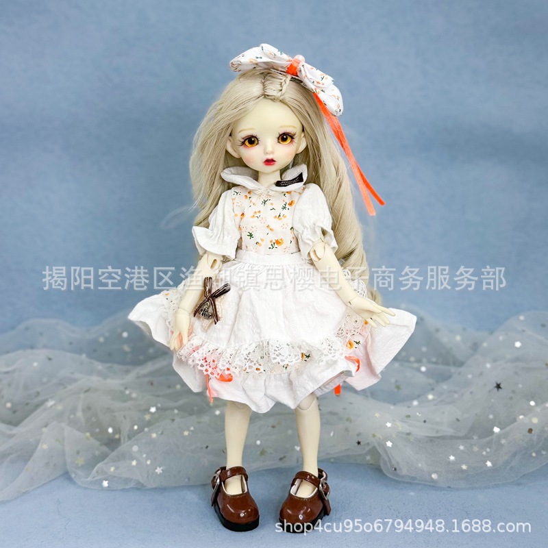 6分bjd娃衣30厘米洋娃娃换装衣服连衣裙毛线纽扣鬼妈妈玩偶套装详情17