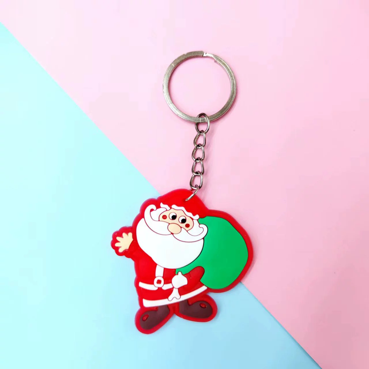 圣诞节新款钥匙扣饰品圣诞树麋鹿配件可爱PVC材质P5421礼品馈赠详情17