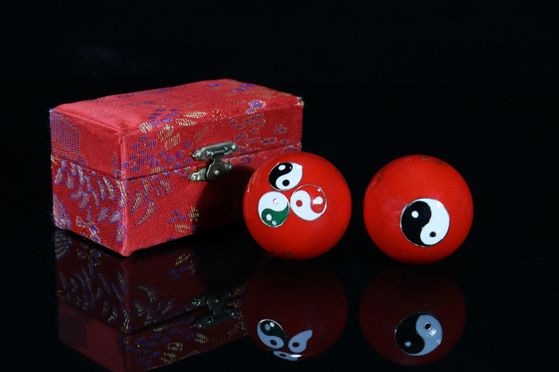 Cross-border foreign trade Beijing Jingtai LAN handball craft gifts, cloisonne enamel low-temperature hand-rotating ringtone massage fitness balls pic 11