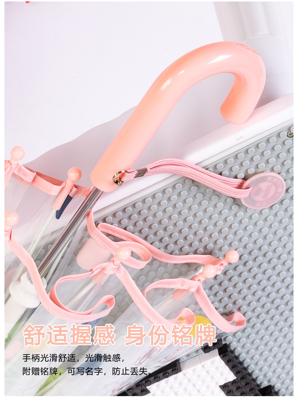 批发防夹手雨伞彩色圆点可爱卡通向日葵全纤维儿童伞可印刷logo详情7