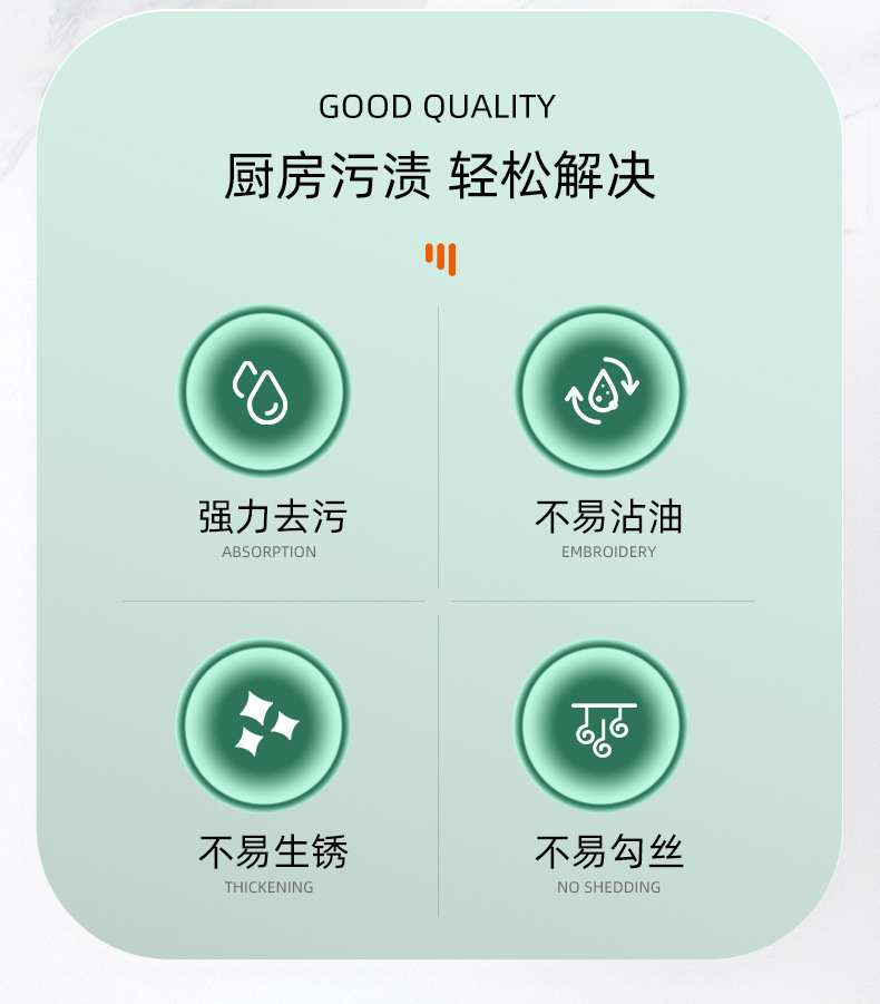 厂家批发家用厨房不锈钢大号清洁球去污清洁锅刷可网店代发钢丝球详情3