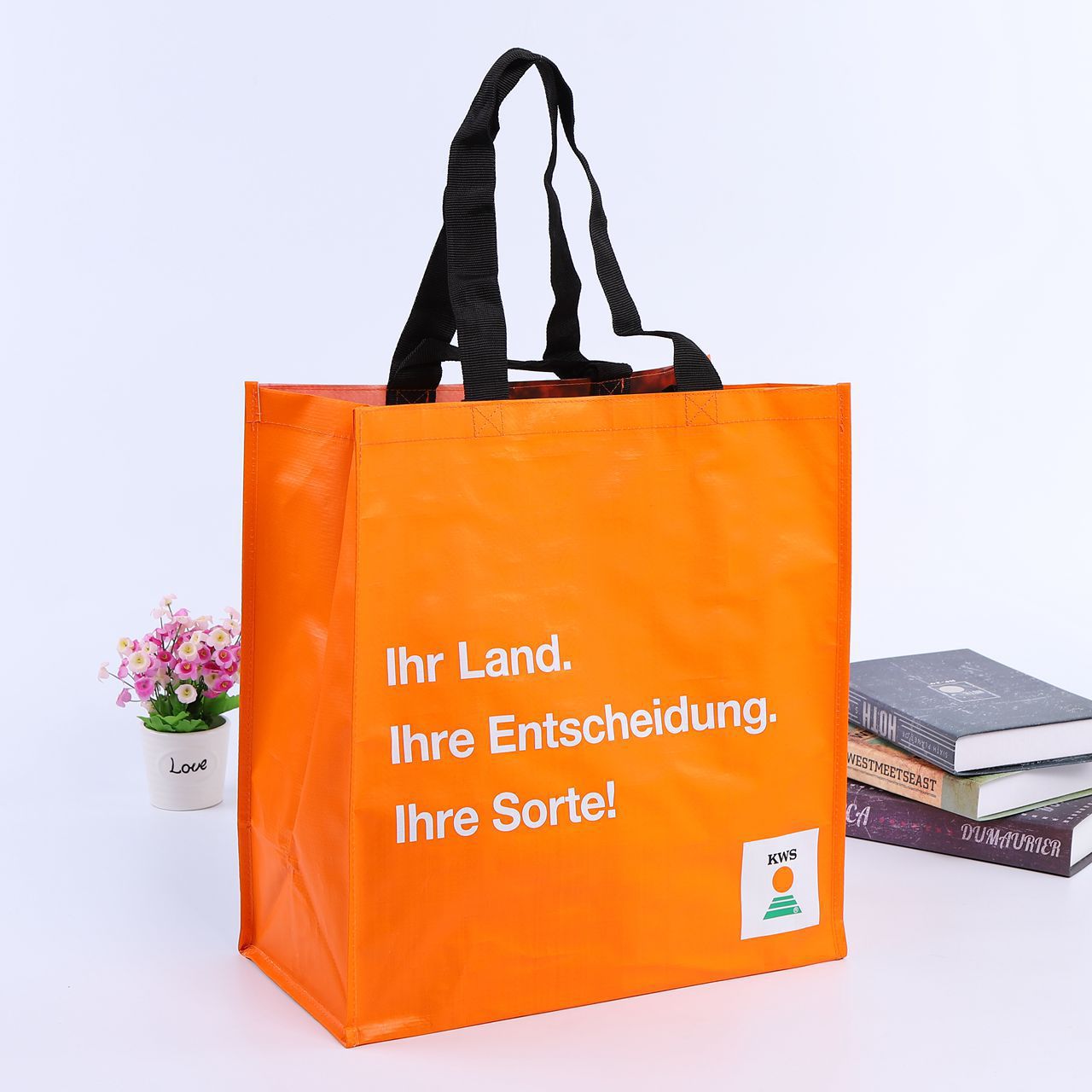 定制手提编织袋pp覆膜彩印购物袋展会活动礼品袋环保包装物流塑料编织袋详情13