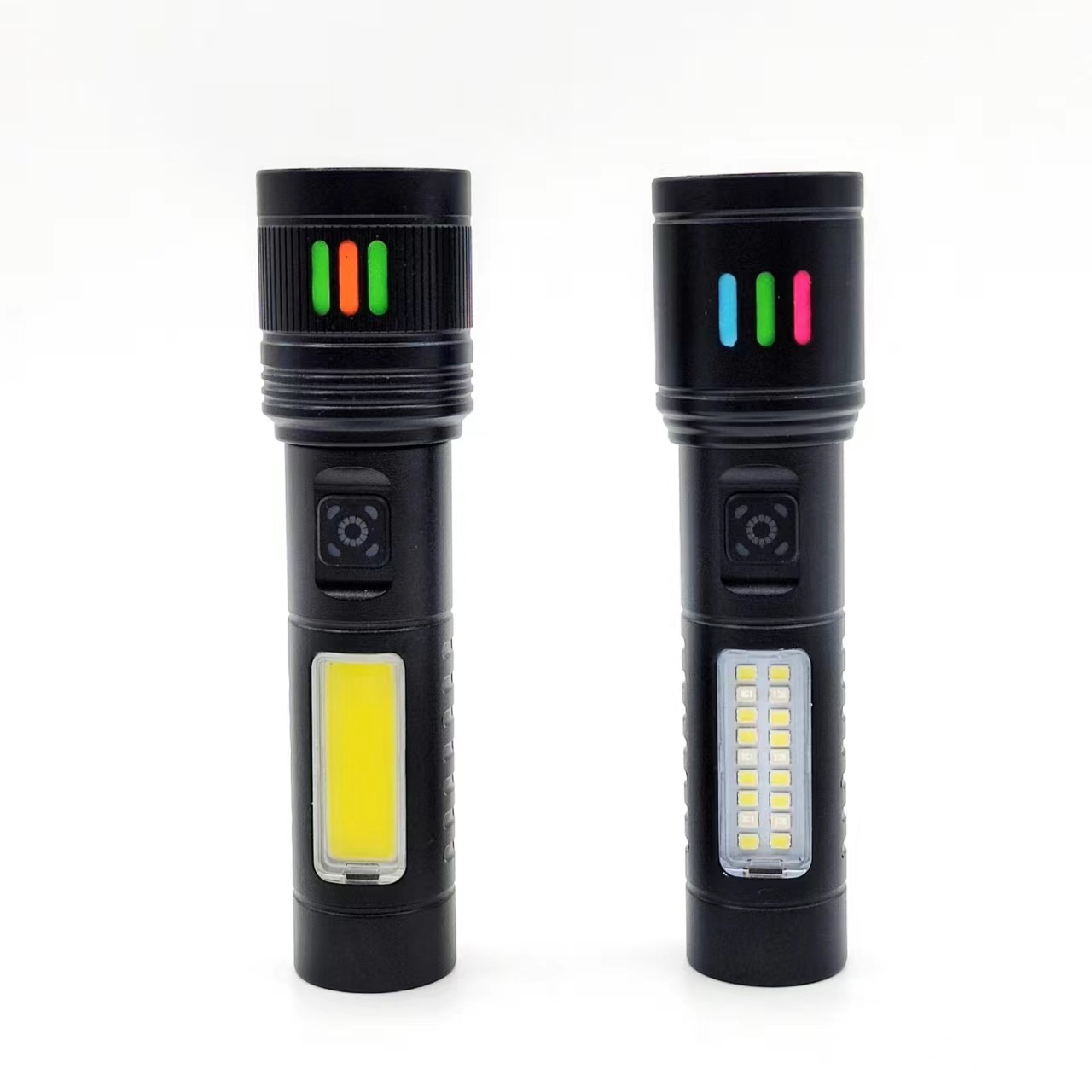 跨境白激光远射手电筒 铝合金强光变焦照明手电 多功能工作灯批发详情6