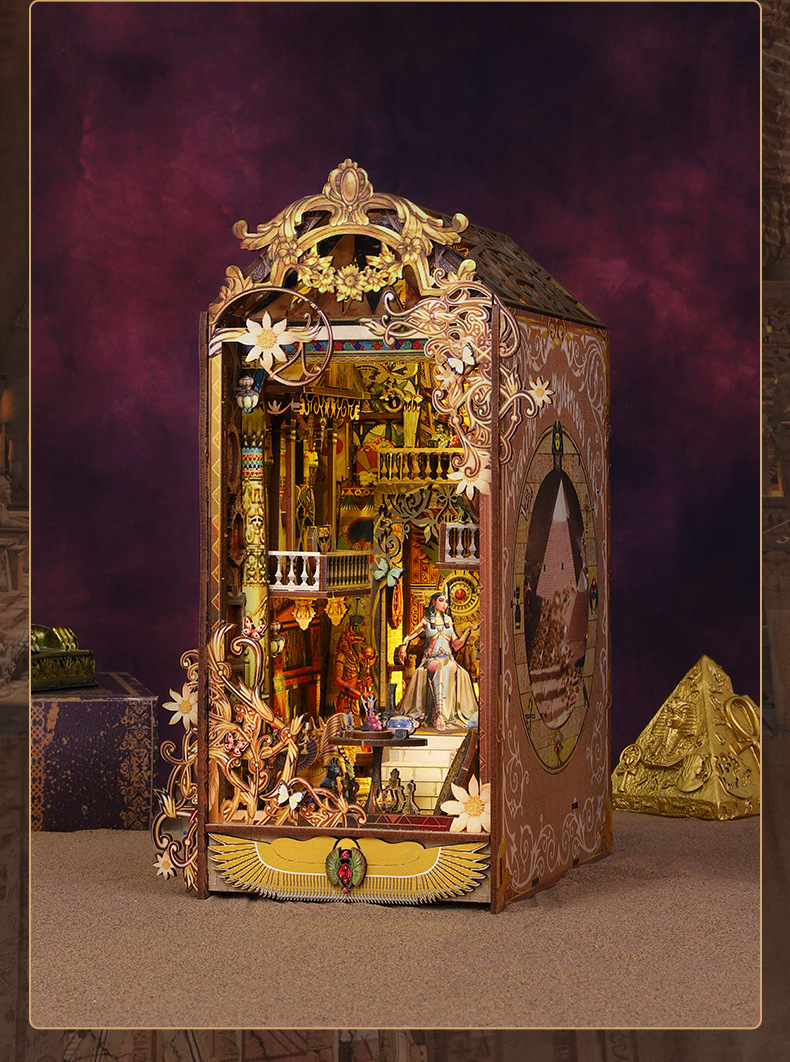 佳特3D立体书立寻迹迷城diy书立拼装书立diy小屋立体书立手工模型详情19